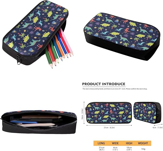 Cute Dinosaur Backpack with Lunch Bag Blue Bookbag Lightweight Trendy Kids Bookbag and Lunch Box Set Boys 4 Pcs School Bag for Boys 7-8 Hiking Daypack Travel Back to School Gifts