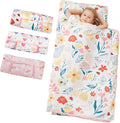 Toddler Nap Mat, Kids Sleeping Bag with Pillow & Minky Blanket, Girls Extra Large Rolled Nap Mats for Preschool Daycare Camping Kindergarten