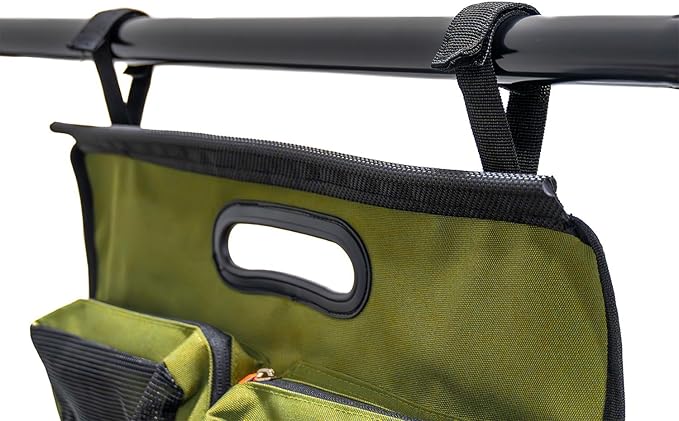 Utility Hanger - Camping Supplies Storage, Hanger for Awnings or Roof Top Tents, 6 Zippered Pockets