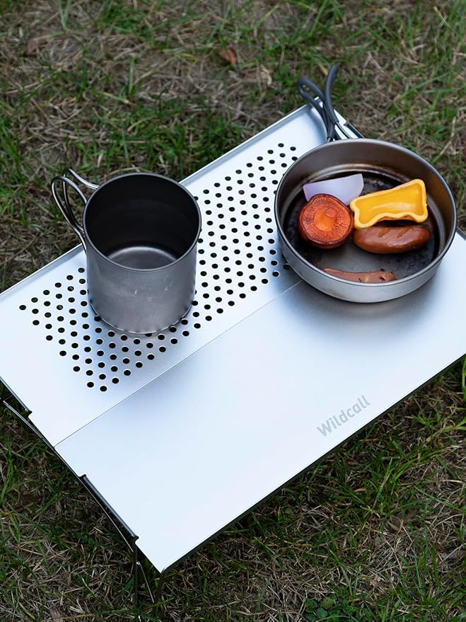 WildCall Mini Solo Folding Table Ultralight Compact with Carry Bag for Backpacking Camping Hiking Beach