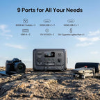 BLUETTI Elite 30 V2 Portable Power Station 600W (Power Lifting 1500W), 288Wh LiFePO4 Battery with 10ms UPS, Emergency Backup Power for Home Blackout/Winter Storm, Solar Generator for Camping/Road Trip
