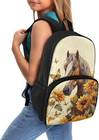 Sunflower Horse Extra Large Travel Laptop Backpack Reusable School Business Work All In One Meal Bag Hiking Insulated Cooler Lunch Backpack for Men Women
