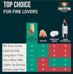 Fire Starter Cubes, 160 pcs - Value Pack - Firestarter Squares for Fireplace, Fire Pit, Wood Stove, BBQ, Charcoal, Pellets, Logs, Sticks Ignition - Natural, Odorless & Waterproof, Indoor & Outdoor