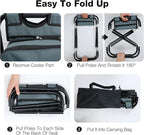 Portable Backpack Stool Cooler Chair for Adults Heavy Duty 350lbs, Lightweight Folding Detachable Large Camping Seat Backpack Cooler Chair for Fishing Hunting Travel