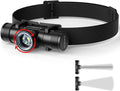 LED Headlamp Rechargeable - Zoomable Headlamps for Adults Rechargeable, Sofirn HS11 Head Lamp Battery Powered 630 Lumens, Headlight with Floodlight Spotlight, Headlamp for Camping Cycling Running