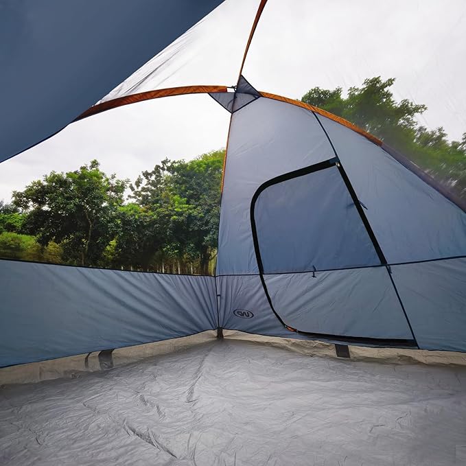 unp 6 Person 4 Season Dome Tent, Easy to Set Up for Camping & Hiking, Lightweight & Portable, Green