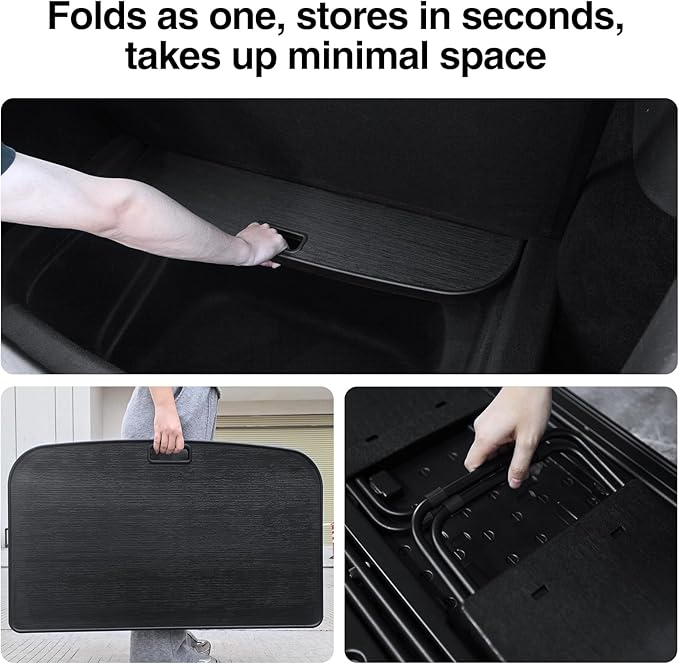 Foldable Picnic Table for Tesla Model Y 2021-2026 Camping Car Table Board Eating Laptop IPad or Notebook for Tesla Model Y Accessories for Travel Hiking Picnic BBQ Fishing Beach