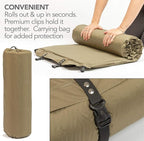 NatureReady Sleeping Pad. [Single 75x24x2]. Lightweight Portable Self-Inflating Camping Mat, Roll Out, with Waterproof Cover, & Travel Bag