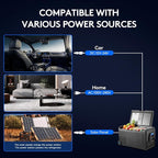 BODEGACOOLER 12 Volt Car Refrigerator, Portable Freezer WIFI APP Control, 40Quart (38L) Car Fridge -4℉-68℉, Electric Cooler 12/24V DC 100-240V AC for Outdoor, Truck, RV, Vehicles, Camping, Travel