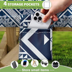 Fitted Picnic Table Cover with Bench Covers Waterproof Elastic Edges Rectangle Patio Tablecloth Outdoor Camping Essentials Stuff Rv Accessories Summer Trip Travel Camper Gifts for Woman Men, 72in 6 ft