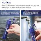 Membrane Solutions Gravity Water Filter Pro 6L, NSF/ANSI 42&372&401 Certified, 0.1 μm Versatile Water Purifier Camping with Adjustable Tree Strap Storage Bag, Survival Gear for Emergency Preparedness