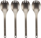 Snow Peak Titanium Sporks, Lightweight Titanium Cutlery for Camping & Hiking, Compact & Portable Utensil for Easy Packing, Durable Camping Cookware Accessories