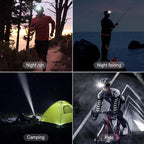 klarus HM1 2PCS IPX6 Waterproof Rechargeable Headlamp with Motion Sensor: 70 Hours Long Battery Life, Full Charge in 2.5 Hours, 440 Lumens Consistent Output, Shock and Drop Resistant