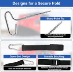 Deluxe Shelter Tie Down Kit 24260 Fit for Eskimo Ice Fishing Tent, Ice Shelter Anchors Accessories for Setting Up Shelter Shanty - Includes 2 Cam Straps & 2 Self-tapping Ice Anchors with Strong Grip