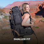 Teton 55L Scout Internal Frame Backpack for Hiking, Camping, Backpacking, Rain Cover Included, Pacific