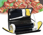Portable BBQ Grill, Solar Powered Camping Grill， 4.5L Large Capacity Solar Cooker,with Thermometer for 2-3 People Backpacking Hiking Family Party