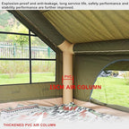 UNISTRENGH Waterproof Inflatable Cotton Camping Tent with Hand Pump Pop Up Outdoor 5-8 Person Glamping Tent House Breathable Large Luxury Tent