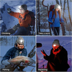 LED Beanie Hat with Light, Headlamp Beanie Cap Unisex Winter Warm Knit Night Light Hat, Knit Beanie Gifts for Men Women Kid