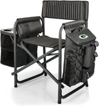 Picnic TIME NFL Unisex-Adult NFL Fusion Camping Chair with Side Table and Soft Cooler, Beach Chair for Adults, Lawn Chair