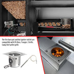 Pellet Grill Repair Kit,Upgraded 2.0 RPM Auger Motor, Induction Fan, Fire Burn Pot and Hot Rod Ignitor, Power Cord Compatible with Traeger/Pit Boss/Z Grills/Camp Chef Wood Pellet Grills