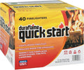 Duraflame Quick Start Firelighters – 40 Count Case | Instant, Clean & Reliable Fire Starting for Fireplaces, Grills, Fire Pits & Camping Adventures