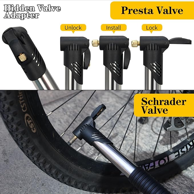 Bike Repair Kit, Bicycle Repair Bag With Tire Pump, Bike Tool Kit for Camping Travel, 16-in-1 Bike Multitool, Bicycle Tire Repair Kit, 4mm and 5mm Allen Wrenches, Used for Mountain Bike and Road Bike