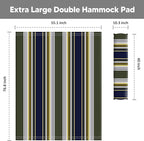 SUNCREAT Outdoor Portable Hammock Pad, 2 Person Polyester Hammock Pad, Dark Green
