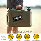 3.2 Gallon/5 Gallon Water Containers with Spigot, BPA Free Water Jug, Military Green Water Tank, Multifunction Water Storage Containers for Camping Outdoor Hiking,Emergency Stroage