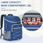 Cooler Backpack, Portable Insulated Leakproof Backpack for 33 Cans (330ml), Lightweight Insulated Soft Cooler Backpack for Picnic, BBQ Camping, Lunch, Beach and Hiking, for Men and Women