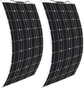 800 Watt Flexible Solar Panel for RV, 2 × 400 Watt 12 Volt Solar Power Panel Kit Photovoltaic Module Monocrystalline Solar Panels for Camping Off Grid Car Battery Charging Boat