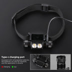 Headlamp Rechargeable 2600mAh Hard Hat Light,1000LM Forehead LED Flashlight Lightweight, Heavy-Duty, IPX4 Waterproof for Camping, Running, Work, Hiking, Fishing(2pcs)
