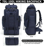 Hiking Backpack for Men 70L/100L Camping Backpack Military Rucksack Molle 3 Days Assault Pack for Climbing | Camping Backpack, 3 Days Assault Pack, for Climbing