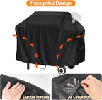 Grill Cover for Captiva Designs GR20 3-Burner Flat Top Gas Griddle Grill, 600D Heavy Duty Waterproof Grill Cover for Sophia & William Flat Top Gas Griddle Grill- 52x21x35Inch