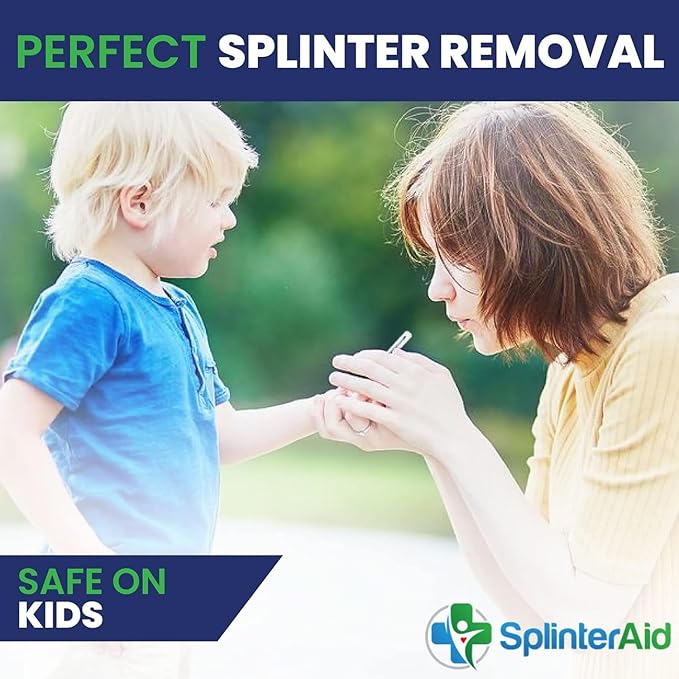 Painless Splinter Removal Kit (30-Pack) | Pull Out Splinters Fast & Easy | Compact First Aid for Home, Travel & Camping | Great for Hiking, Woodworking & Outdoors | No Tweezers Needed