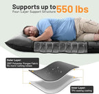 KASBAH Camping Sleeping Pad,Extra Wide 6 inch Thick Inflatable Sleeping Pads with Built-in Foot Pump and Pillow,Ultralight Camping Mat Gear for Outdoor Hiking,Camping