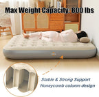 Queen Air Mattress with Built - in Electric Pump - Fast Inflation, Supports up to 650 lbs - Ideal for Camping, Home, Guests, and Portable Travel Use