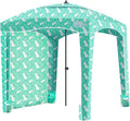 Qipi Beach Cabana - Easy to Set Up Canopy, Waterproof, Portable 6' x 6' Beach Shelter, Included Side Wall, Shade with UPF 50+ UV Protection, Ultimate Sun Umbrella - for Kids, Family & Friends