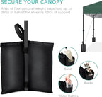 Best Choice Products 8x8ft Pop Up Canopy Tent, Outdoor Shade, 1 Person 1 Minute Set Up, Carry Case, 4 Weight Bags - Dark Green
