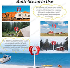5-Blade Wind Tur-Bine Generator, 12V/24V Vertical Axis Wind Tur-Bine Kit, Solar & Wind Power Inverters, Compact & Silent for RV, Boat, Camping, Emergency Power Backup(DC,4000W24V)