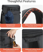 TOURIT 38 Cans Backpack Cooler: Leak Proof Waterproof 2 Insulated Compartments Soft Cooler Bag Beach Travel Camping Picnic