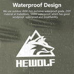 Hewolf 2/3/4 Person Camping Tent - Instant Pop Up Waterproof 2 Doors Tent with Easy Setup | 3-Season Hexagonal Dome Design for Family, Hiking & Traveling