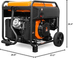 WEN GN875i RV/Transfer-Switch-Ready 8750-Watt Electric Start Open Frame Inverter Generator, Black