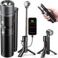 AsFrost Flashlight Camping Lights 2in-1, 180°Flip Dual Lamp 8-Mode LED Bright Weird Cool Unique Flash Light Camp Lantern Waterproof 4500mAh Type-C for Outdoor Home Emergency, Gift for Teen Men Women