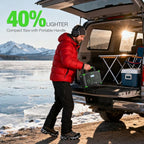 1000W Portable Power Station, 999Wh Solar Generator Backup Battery with Pure Sine Wave, Solar/AC/Car Chargable for Camping, RV, Home Emergency & Outdoor Adventures