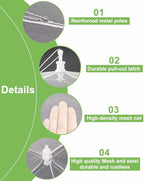 Large Food Cover,6 Pack Mesh Food Tent,17"x17",White Nylon Covers,Pop-Up Umbrella Screen Tents,Patio Net for Outdoor Camping, Picnics, Parties,BBQ,Collapsible and Reusable