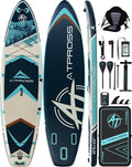 10'6''x33''Inflatable Stand Up Paddle Board, 400lbs Extra Wide Stand Up Paddleboard with Kayak Seat, Anti-Slip EVA Deck Premium SUP Accessories Kit, Non-Slip Stable Deck Boat for Yoga Fishing Surf