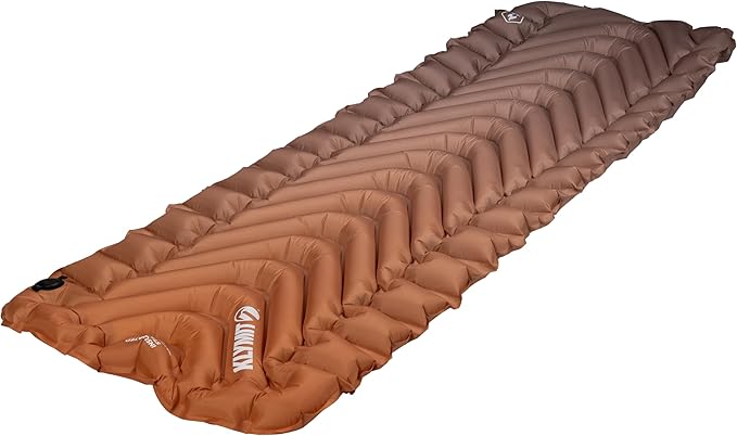 KLYMIT Insulated Static V2 Inflatable Sleeping Pad | Upgraded Comfort | Portable, Ultralight, Easy to Inflate, Foldable Air Bed for Camping, Backpacking & Hiking — Blend