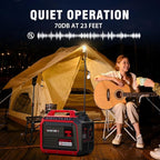 3800 Watt Portable Inverter Generator with CO Protect, Super Quiet Generator for Home Use, Camping, RV and Trailer, Gas Powered, EPA Compliant