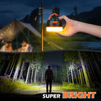 Rechargeable LED Camping Lantern 1000LM, 300H Runtime, 6400mAh, IPX5 Waterproof Tent Light for Camping, Hiking, Power Outages, Home, Emergency Use - Wireless Remote Edition,Orange