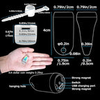 USB Mini LED Lantern, 2 Pack Waterproof EDC Keychain LED Flashlight for Camping, Type-C Rechargeable Battery Small Stick Lamp Puck Dog Collar Torch Light (7-Color Automatic Flashing)